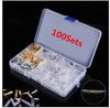 100Sets 3.9mm Brass Connector Terminal Male & Female w/Insulation Covers