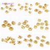 18K Gold Plated Brass Flat Oval Stripe Spacer Beads Flat Beads,Separators For Beads,For Bracelet DIY Jewelry Making Accessories