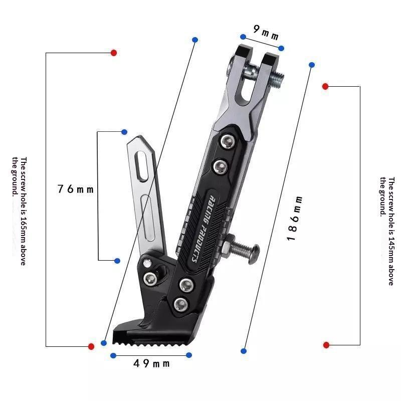 Universal Motorbike Kickstand Parking Kick Stand Bracket Foot Side Supportor Crutch Holder Motorcycle Dirt Bike Accessories 1Pc