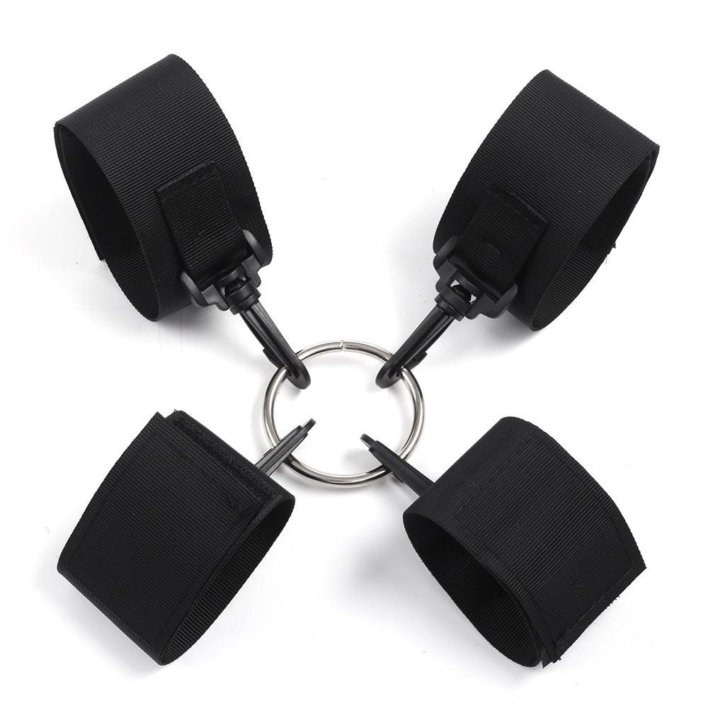 Adult SM Alternative Back-tie Restraint Cross Handcuffs for Hands and Feet