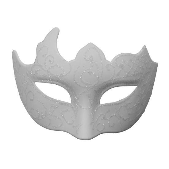 Men Half Face Mask with Elastic Band Vintage Glitter Half Face Guard Eye Mask Halloween Costume Masquerade Party Stage Performance Accessories