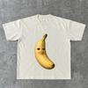 Funny Derpy Banana Face Meme Sticker Cute Silly Fruit with Human Lips Internet Meme Viral Internet Humor Graphic T Shirts Tops