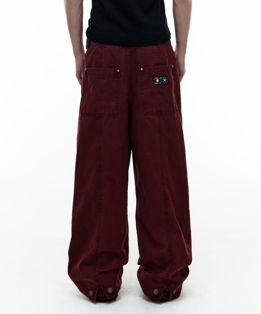 Opeoseu0012 Op. 08 Fld Liquid Cotton Pants Burgundy