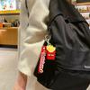 Endearing Rubber Soft Fast Food Keychain Adorable Burger Pizza Hot Dog French Charm Fries