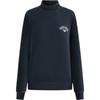 FW23 Solid Color Logo Pattern High Neck Long Sleeve Knit Sweater Women Sweater Dark-Blue 164623-3F280-00135