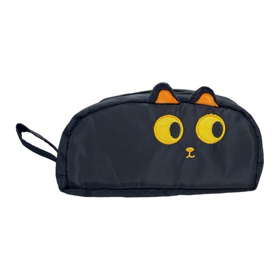 Pencil Case Cartoon Pen Pouch 3D Embroidered Cat Capybara Pen Holder Large Capacity School Stationery Organizer for Kids Teens Students
