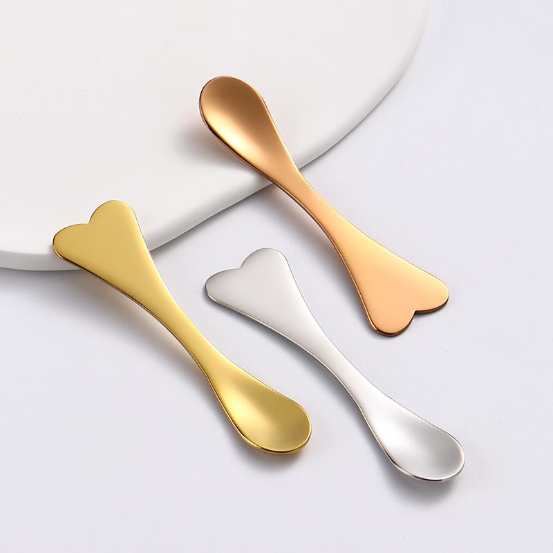 Crescent Moon Shape Face Cream Spoon 304 Stainless Steel Facial Mask Spoon Beauty Skin Care Tool