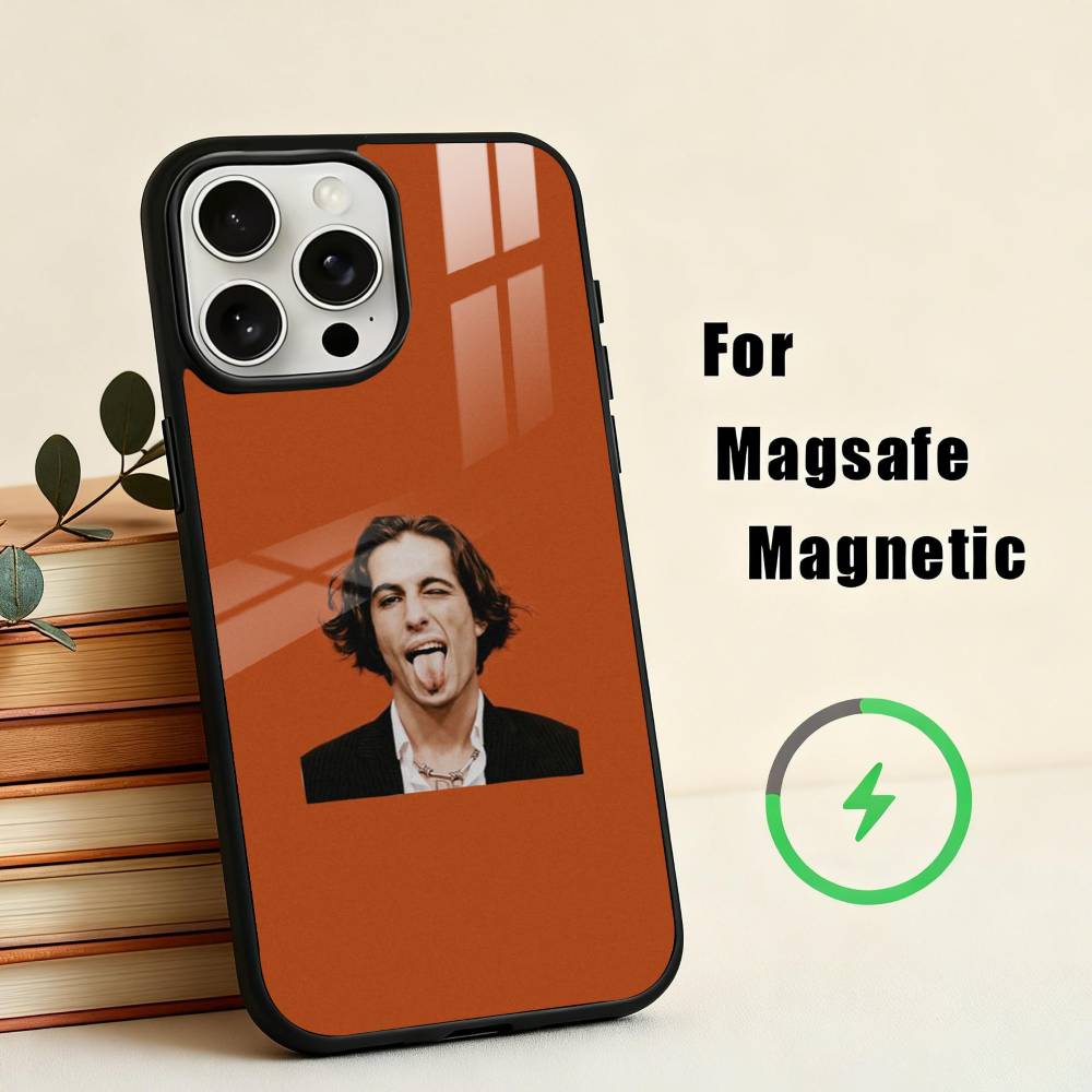 M-Maneskin-N D-Damiano David  Phone Case For iPhone17,16,15,14,13,12,11 Plus,For Magnetic Wireless Charge Cover