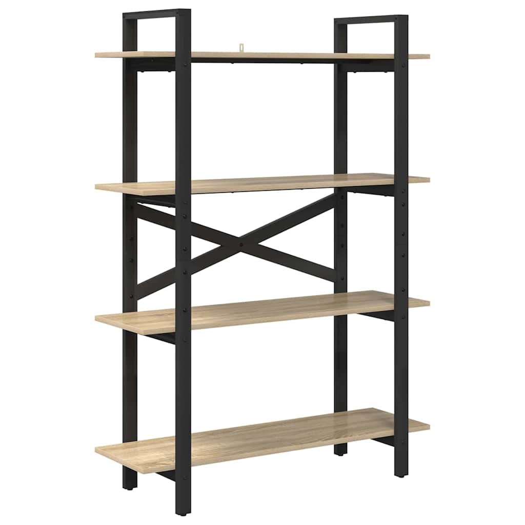 Bookshelf Sonoma Oak 100 x 33.5 x 140 cm Particleboard