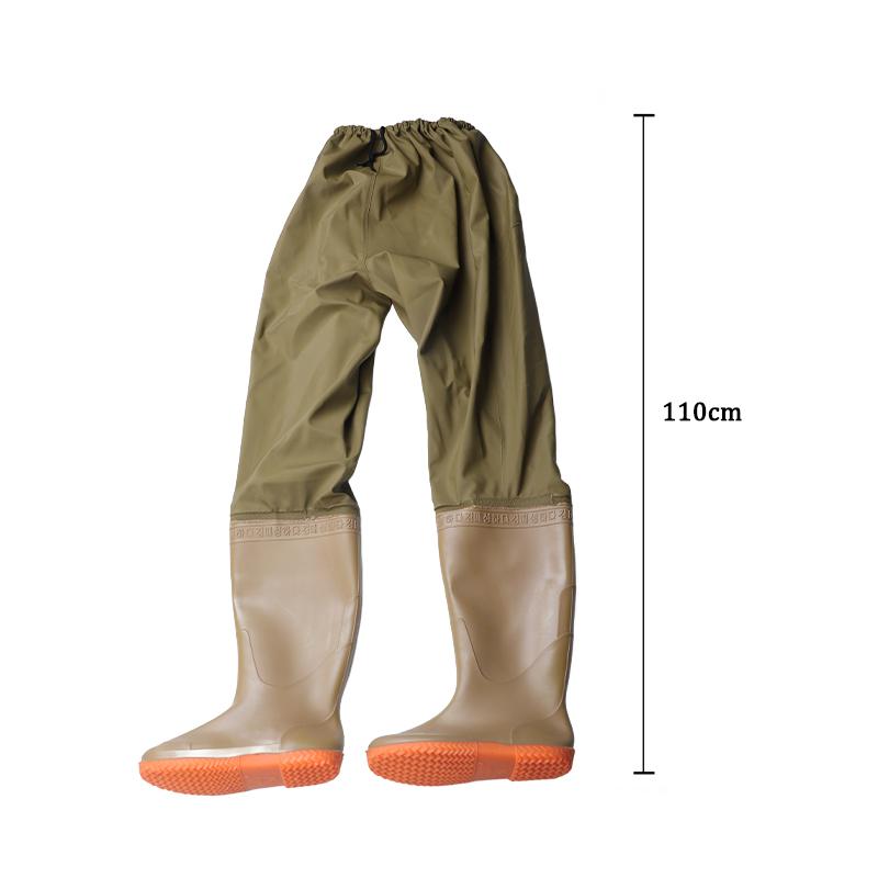 Vissen Waadpak Slijtvast Waterbestendig Antislip Laars Taille Waadpak Broek voor Heren Dames 39 brown