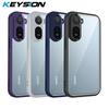 KEYSION Custodia Trasparente per Telefono per Xiaomi Redmi A7 Pro Silicone Morbido+PC HD Trasparente Antiurto Cover Posteriore per Telefono per Redmi A7 Pro 4G