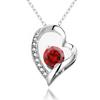 Sterling Heart Pendant Necklace Women Daily Wear Minimalist Locket Chain Gift Mom Daughter