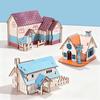 3D Wooden Puzzle Villa: DIY Small House Model for Boys and Girls