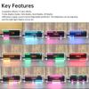 DIY Digital Clock Kit Voice Control Music Spectrum Display RGB LED Soldering Project Practice Solder Diy Electronic Kit