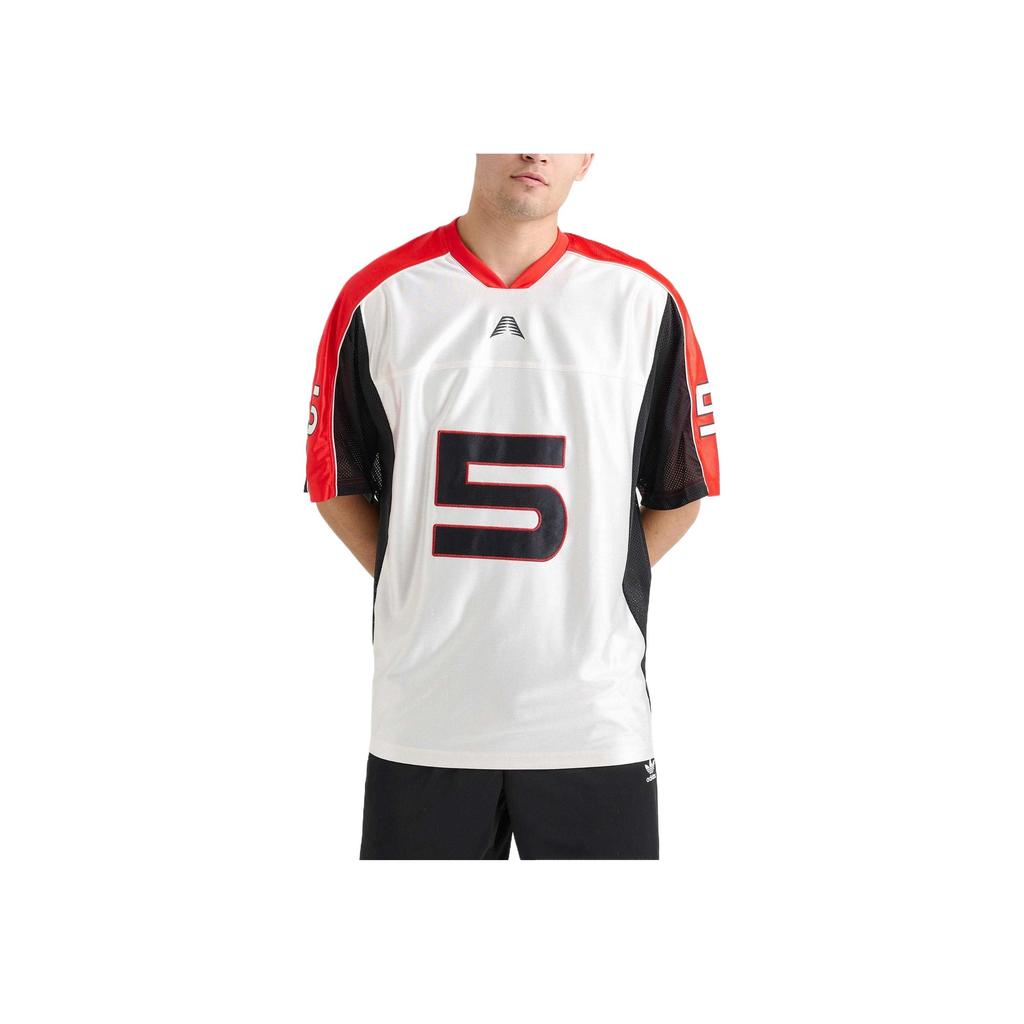 adidas Ae Short Sleeve Jersey Cloud White/Active Red Men Streetwear JD6151