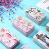 Rectangular Tin Storage Box for Hair Clips, Buttons, Coins, and Candy