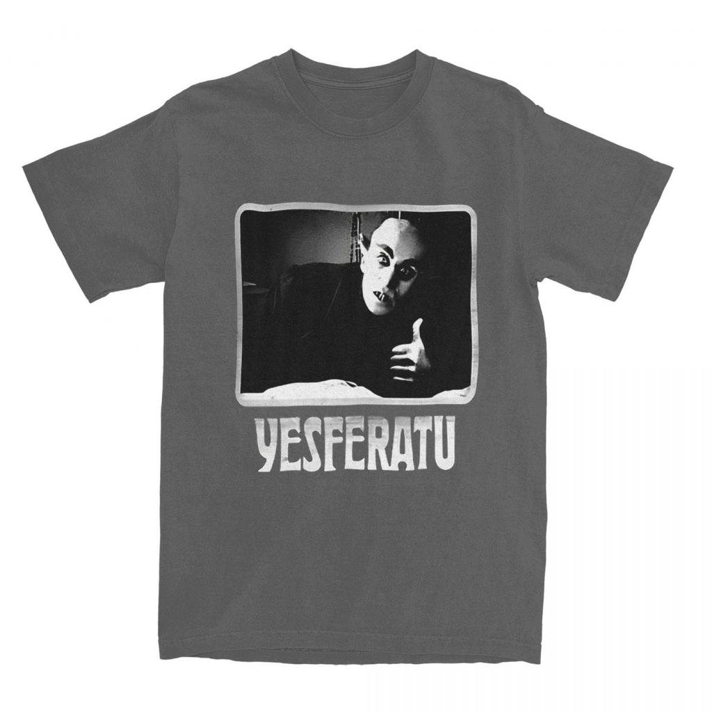Haikyuu T Shirt Yesferatu Funny Nosferatu Positive Goth Horror Lover Pure Cotton T Shirts Shirt for Male Short Sleeve Top Tees