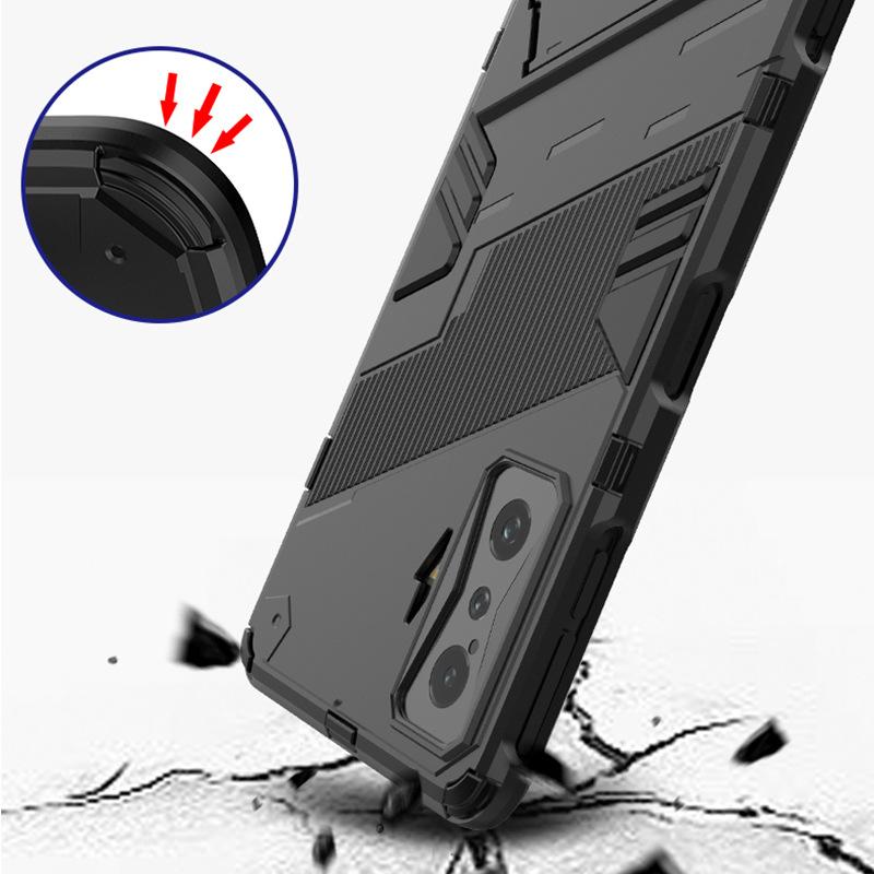 For Xiaomi Redmi K40 K50 Gaming Shockproof Armor Back Cover Case For Redmi K40 K50 Anti-Fall Protect Kickstand Coque Cases