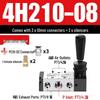 Pneumatisches Handhebelventil 4R210 4H210-08, Zylinder-Richtungssteuerventil 4H310 4R410, Manuelles pneumatisch gesteuertes Ventil.