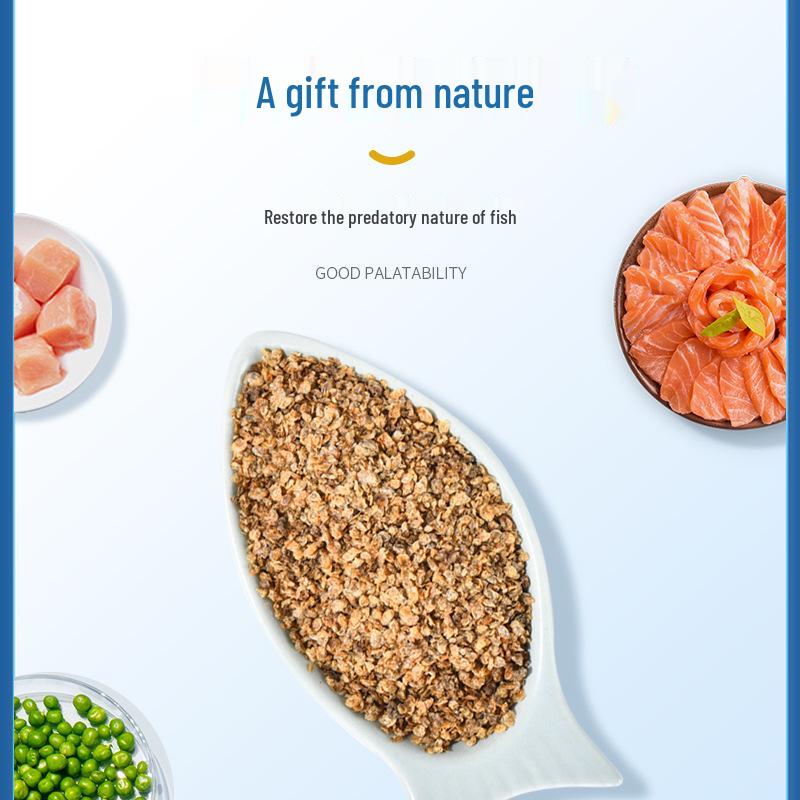 Tropische Fische Guppy & Flowerhorn Granulat: Getrocknetes Insektenfutter für Fische