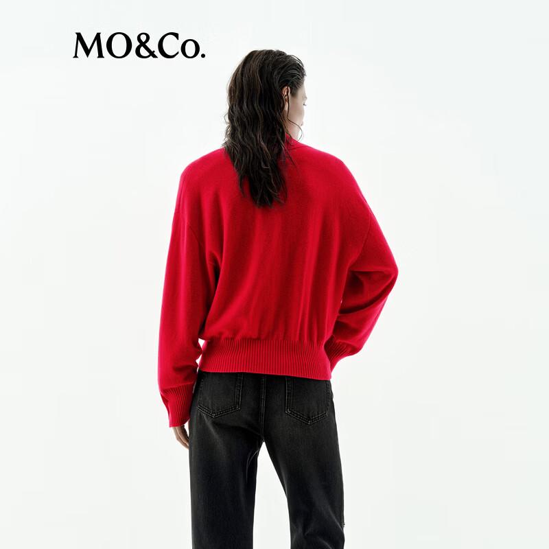 MO&Co. V-Neck Cashmere Blend Sweater