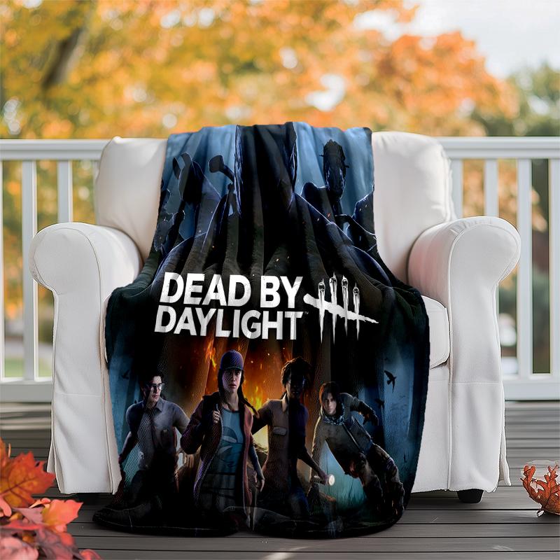 Dead by Daylight Flannel Blanket Soft Warm All-Season Throw, Design for Camping, Car Travel, Hiking Sofa, Bed, Office Perfect Gift for Parties