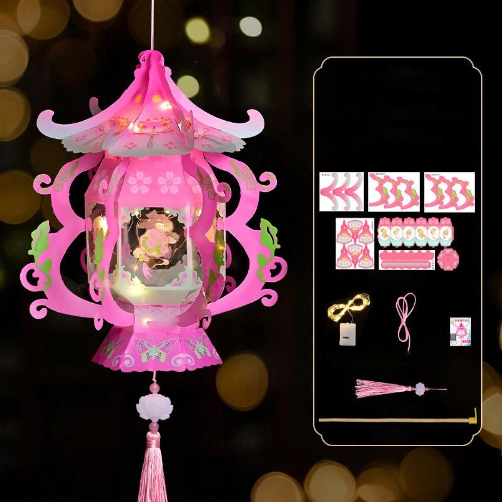 Handheld Chinese Lantern DIY Assembly Handheld Lantern Gifts Palace Lantern Mid-Autumn Festival