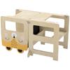 3 In 1 Toddler Tower Montessori Inspired W/ Chalkboard, Fox-Shaped