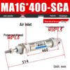 Mini Stainless Steel Pneumatic Cylinder MA Series (16-40mm Bore, 50-200mm Stroke)