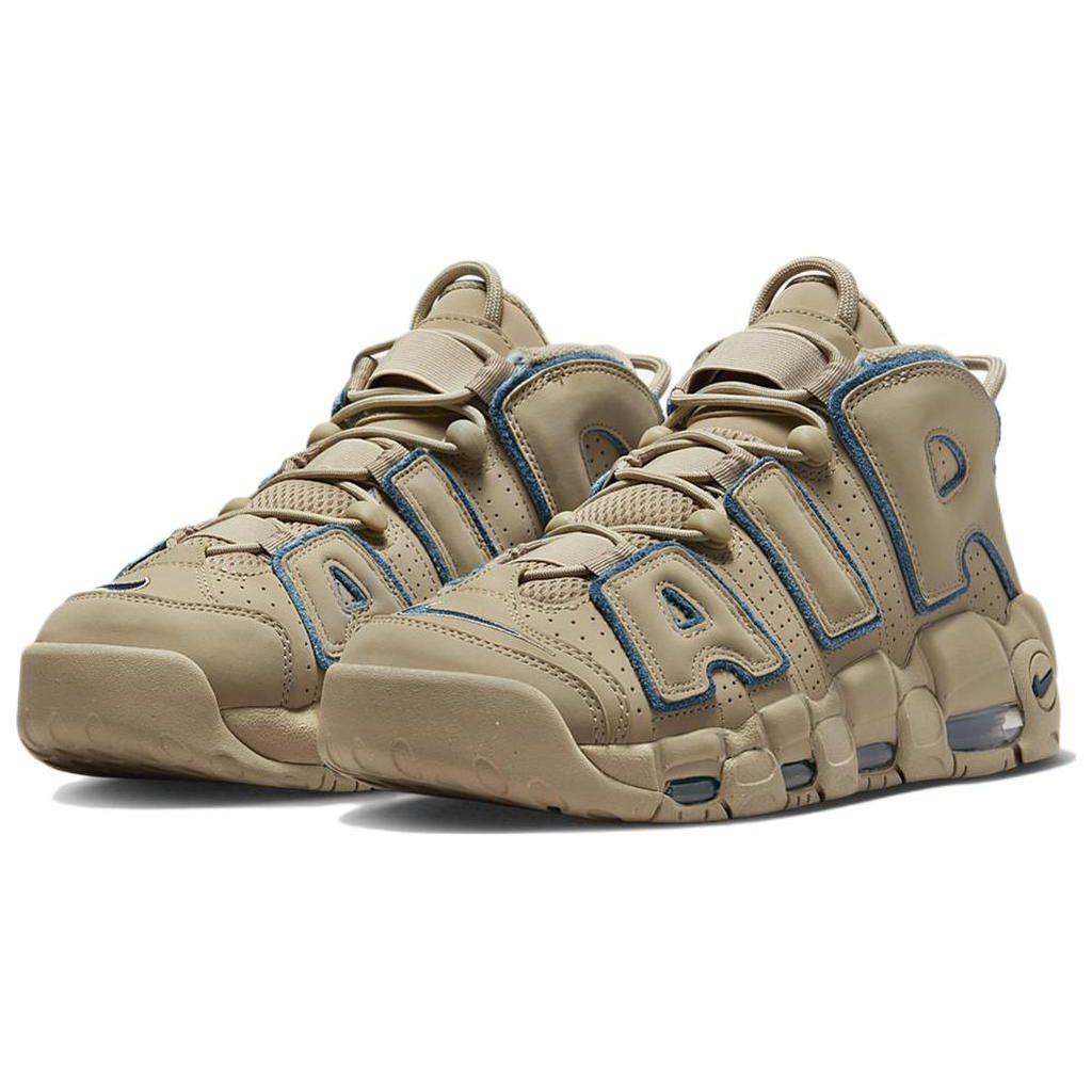 Nike Air More Uptempo Limestone Unisex-Sneaker Hellbraun-Baldrian-Blau DV6993-200