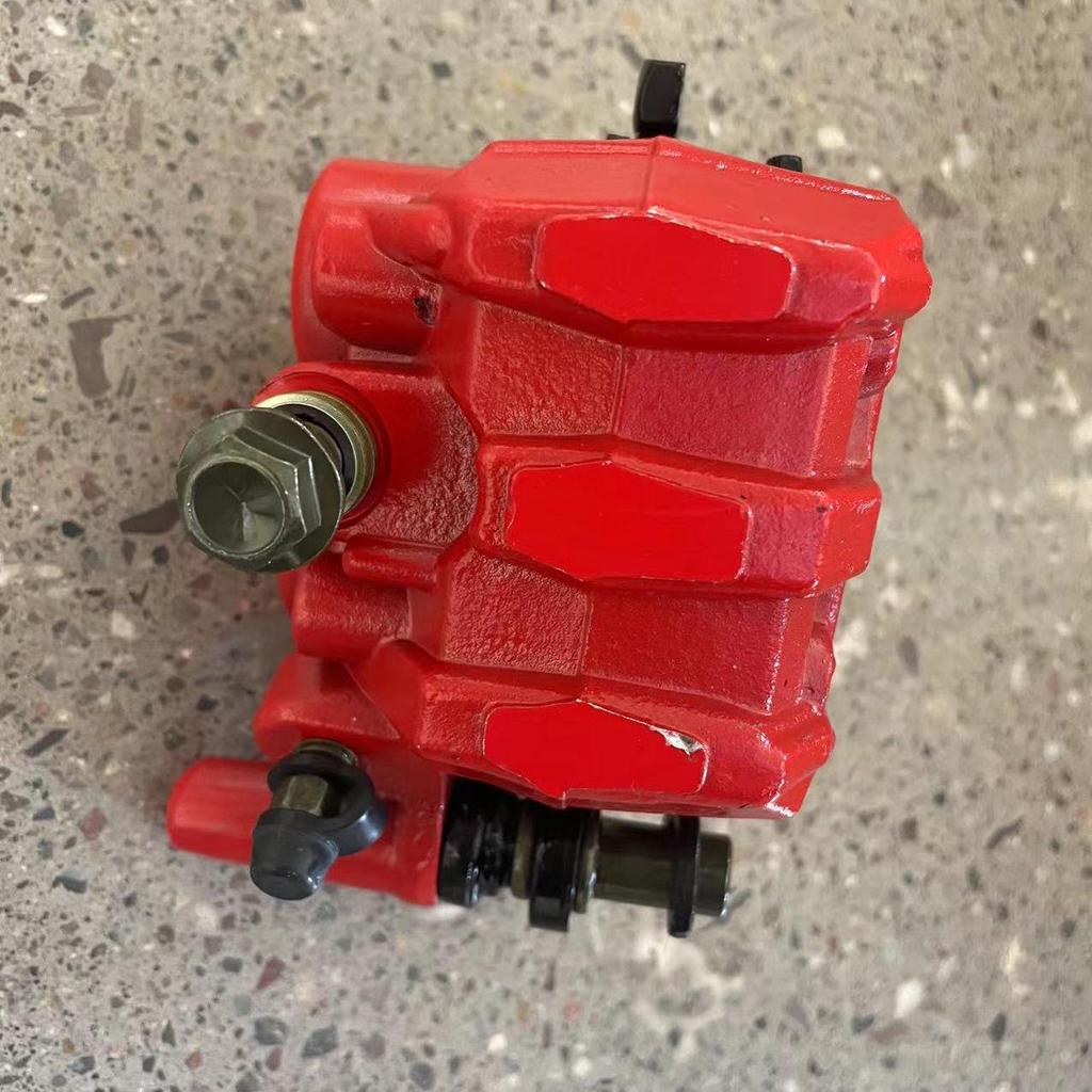 Red Rear Brake Caliper with Pads for 50cc-250cc ATV 4-Person Go-Kart