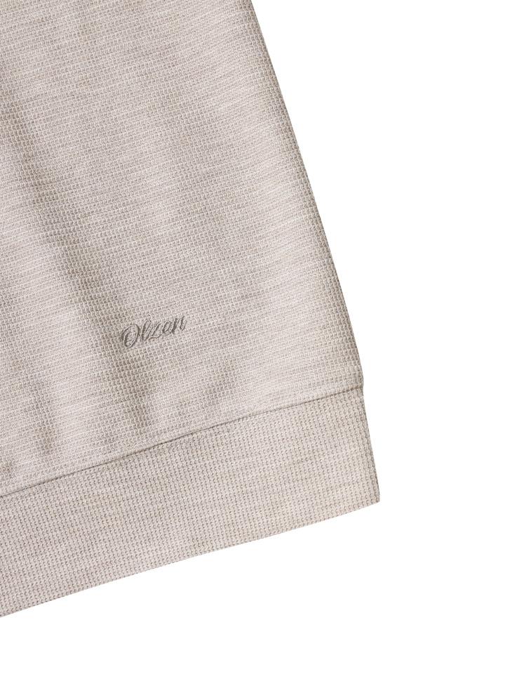OLZEN Men'S) Waffle Round Sweatshirt_Zbf3Tr1203Be