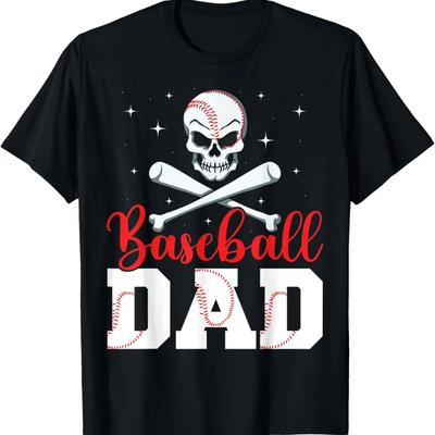 Mens Baseball Dad T-Shirt