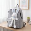Soft Stuffed Stuffed Bunny Key Chain 30cm Size Schoolbag Pendant Ear Pulling Rabbit  Christmas Gift