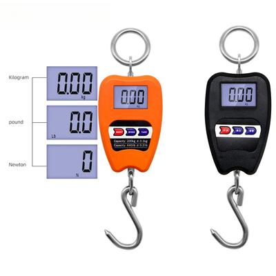 200kg/440lb Crane Scale Digital Industrial Hanging Scale Heavy Duty Hanging Hook Scales Stainless Steel Weighing Indoor&Outdoor