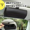 NYANDELMO ND-0125-R14-BK Black Car Sun Visor Eyeglass Holder/Visor Pocket for Sunglasses