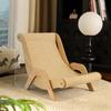 Fairy Meow Sisal Cat Bed & Scratcher Recliner: Wear-Resistant, Breathable, Shed-Free Hemp Chair Mat.