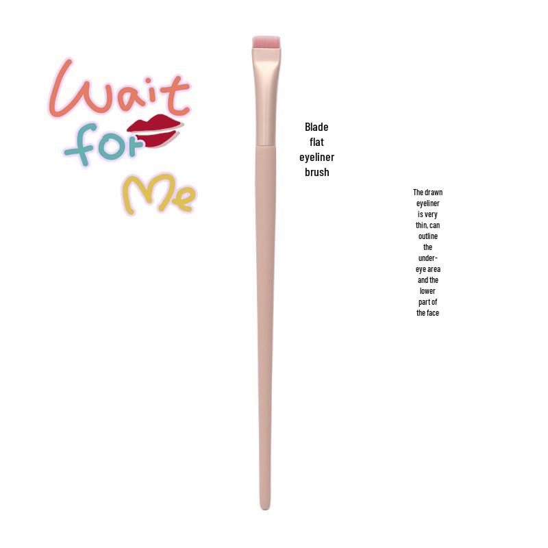 8/12-Piece Pink Makeup Brush Set for Beginners: Includes Soft Bristle Powder, Eyeshadow, and Angled Eyeliner Brushes.