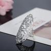 925 Sterling Silver Charm Pattern Ring Woman Wedding Fashion Jewelry