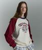 OIOI COLLECTION Slogan Graphic Ringer Sweatshirt [Ivory]