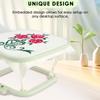 Double Layer Embroidery Frame Stitch Hoop Stand Adjustable Integrated ABS Needlework Holder Tool for Desktop Stitch Hoop Stand