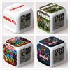 Alarm Printing Roblox Glowing Led Color Change Digital Colorful Luminous Clock