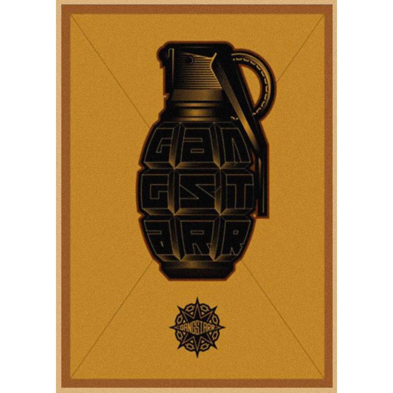 

Free Shipping Retro Hip Hop Group Kraft Paper Poster for Wall Decor Yellow Kraft Paper (No Glue) 30X42 cm