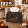 1pc Mystic Dark Botanical Tissue Box - Black Cat Crescent Moon Mushroom Napkin Storage Box, Fits Rolls, Facial Tissues And Single Sheets, for Creepy H
