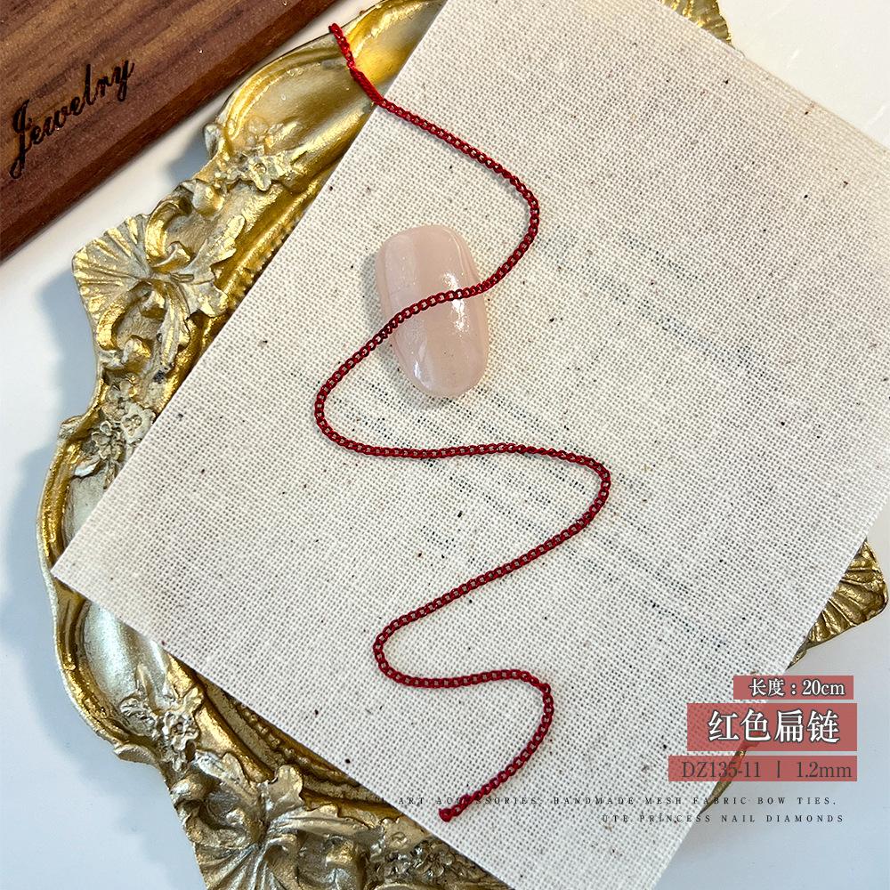 Золотая Серебряная Цепочка для Ногтей Аксессуары Интернет Знаменитость Сладкий Крутой Японский Стиль Стягивающий DIY Металл