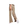 Puma Einfarbige Outdoor Freizeithose mit elastischem Bund, mittlere Leibhöhe, gerade, locker gestrickt, Sporthose Damen Hosen Khaki 629006-67