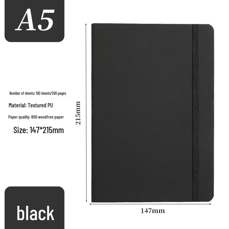 Custom PU Leather Lace-up Notebook with Printed Logo