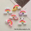 Popular Sanrio Cartoon Rainbow DIY Resin Accessories: Hair Clips, Phone Case Stickers, Water Cup Decor