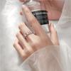 New Arrival Exquisite Craftsmanship Double Layer Star Hollow Sterling Silver Tone Jewelry Temperament Sweet Personality Opening Rings Tyb12Fashion