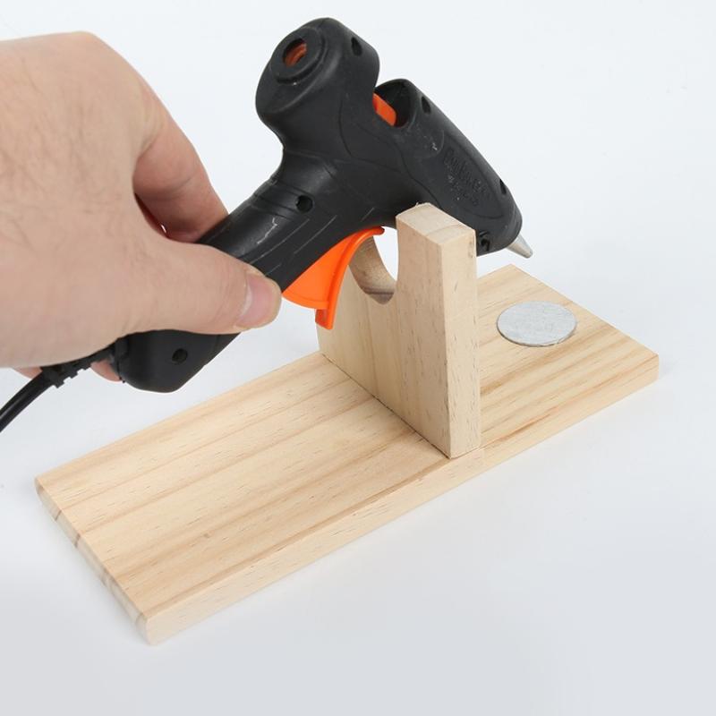 Holz Klebepistolenhalter Ständer Werkzeugaufbewahrung Halterung 20x8cm Bastelzimmer Organizer Basis